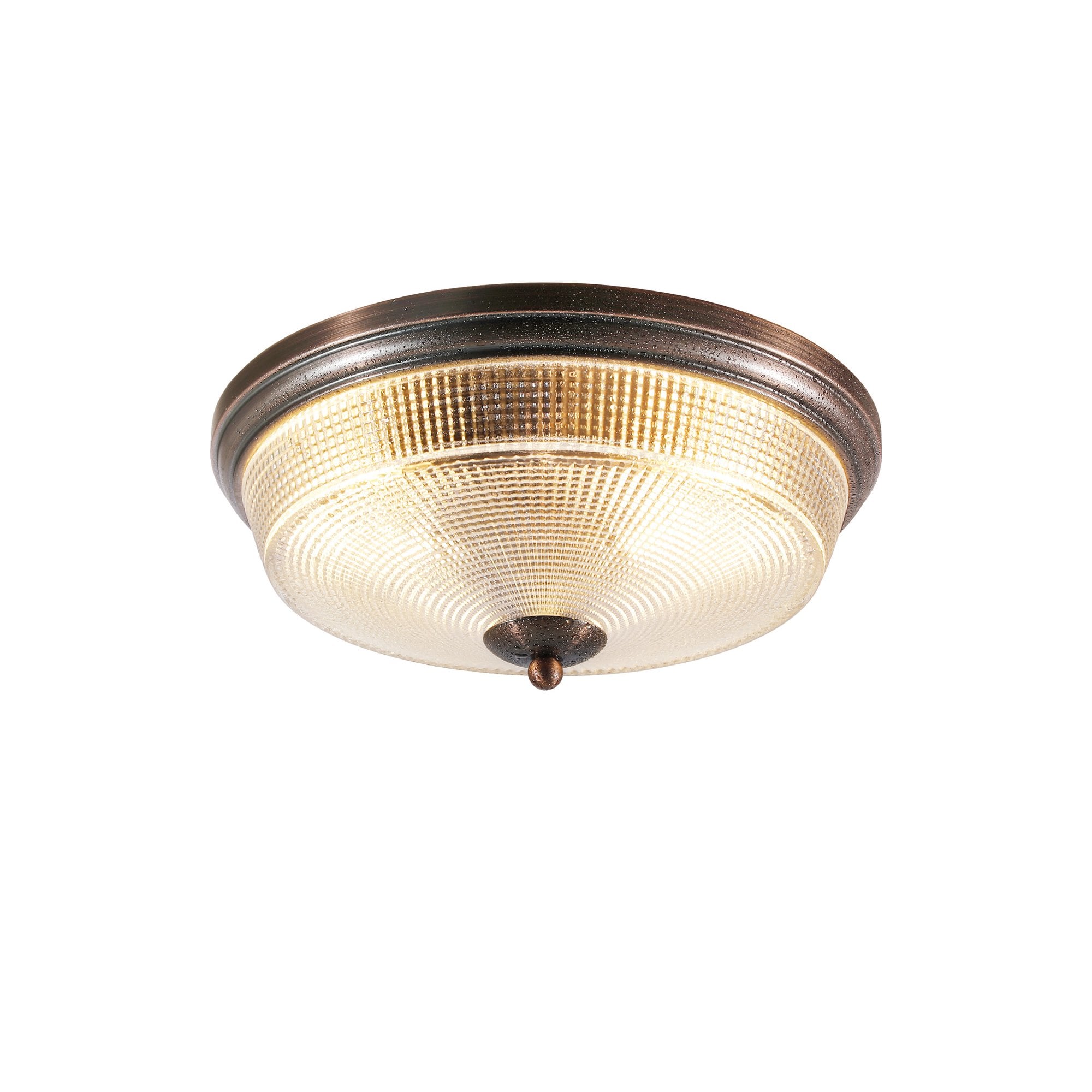 NL93799 Albay 2 Light Bathroom Flush Ceiling Light Bronze