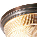 NL93799 Albay 2 Light Bathroom Flush Ceiling Light Bronze