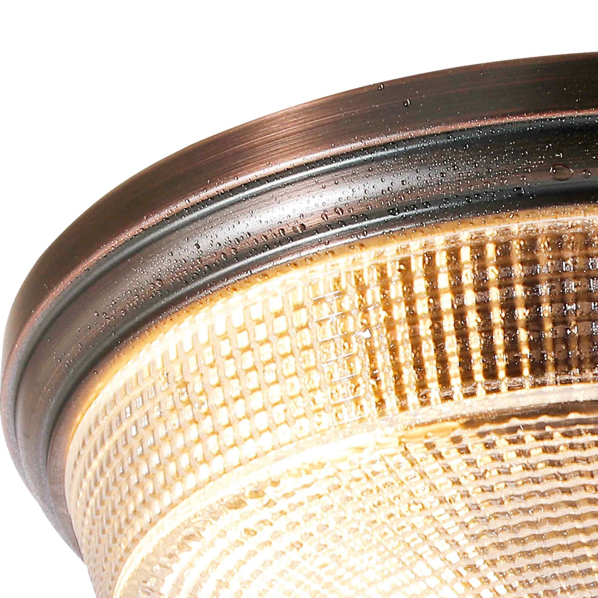 NL93799 Albay 2 Light Bathroom Flush Ceiling Light Bronze