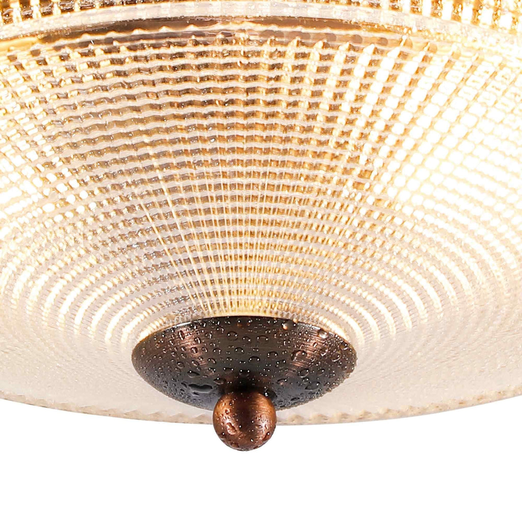 NL93799 Albay 2 Light Bathroom Flush Ceiling Light Bronze