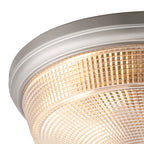 NL93809 Albay 2 Light Bathroom Flush Ceiling Light Satin Nickel