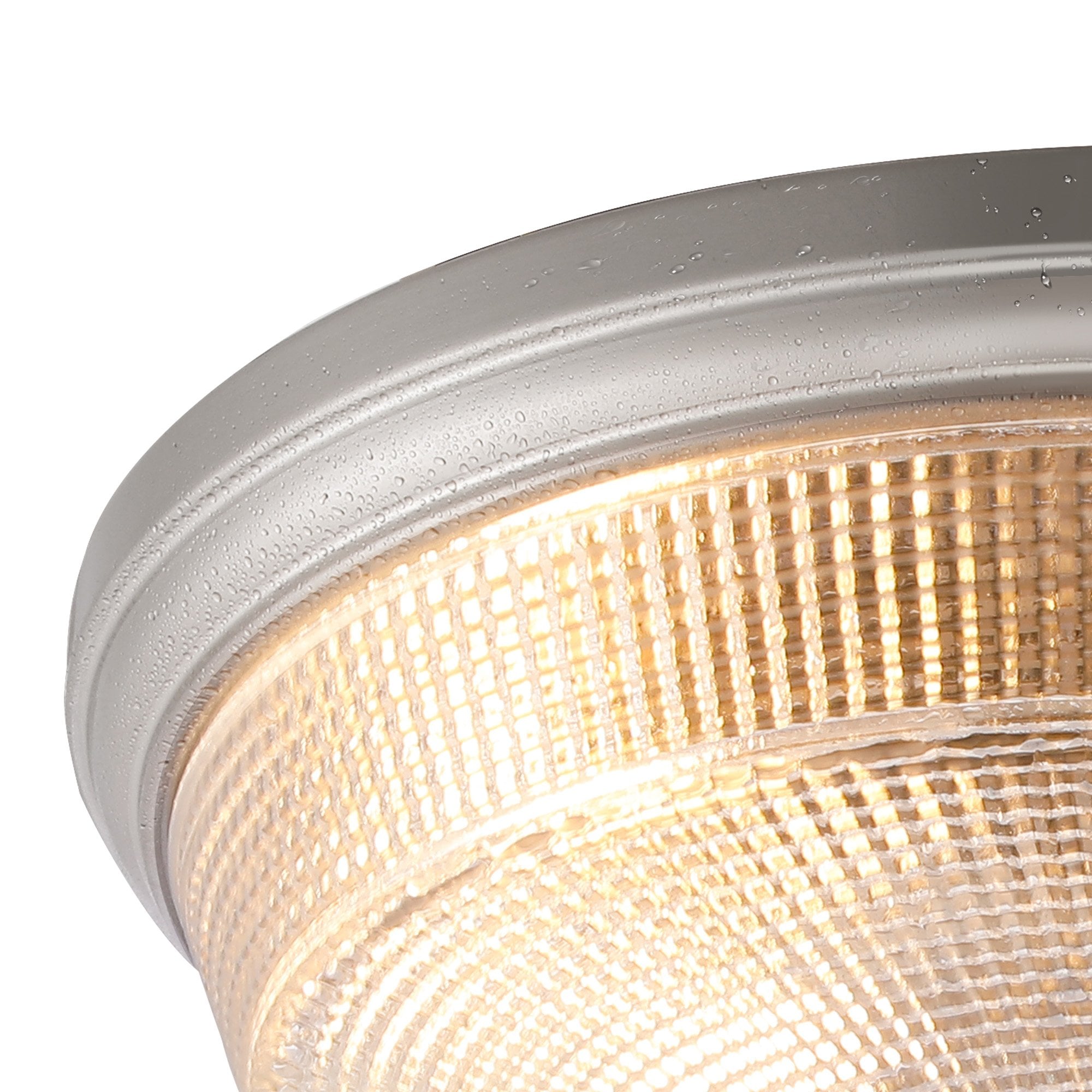 NL93809 Albay 2 Light Bathroom Flush Ceiling Light Satin Nickel