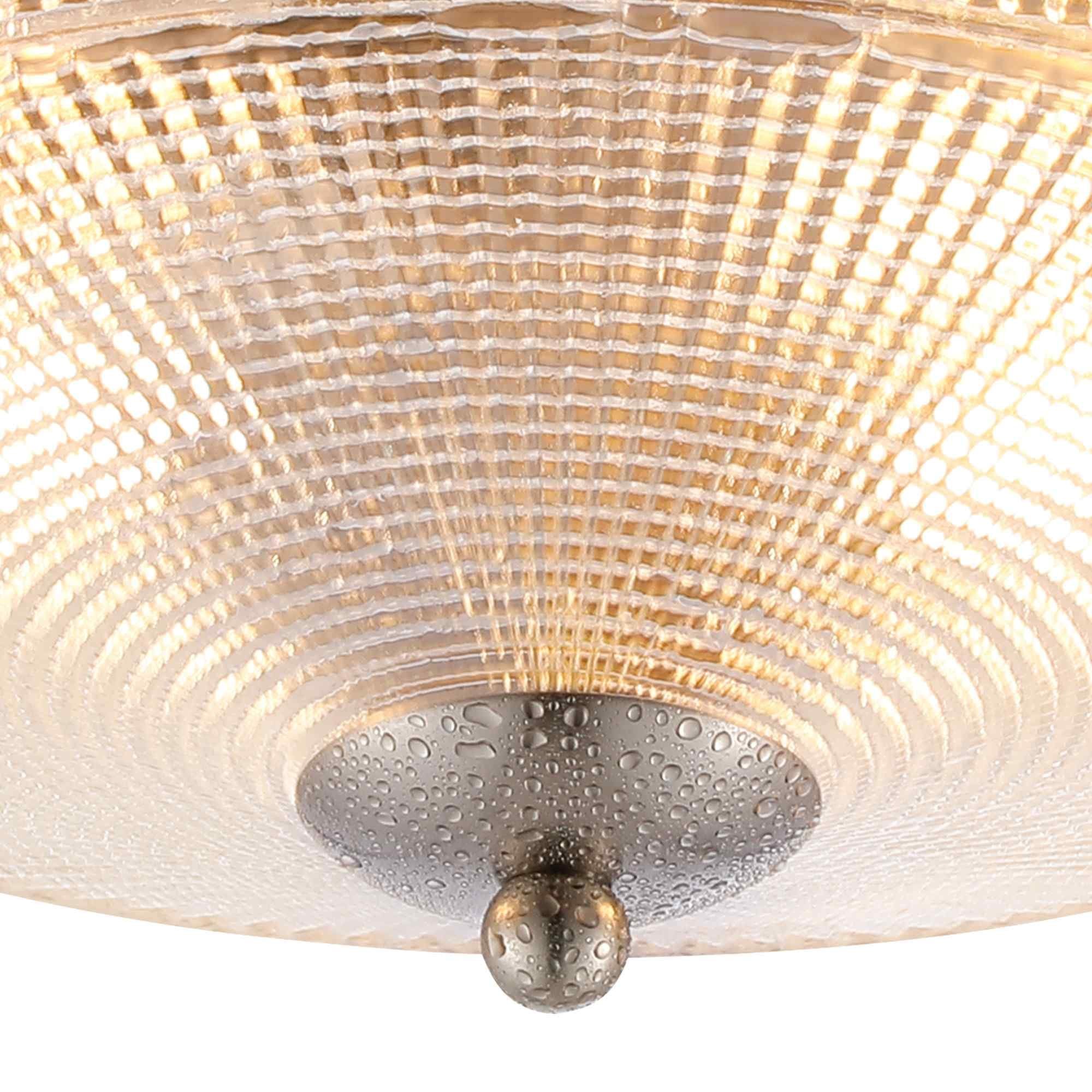 NL93809 Albay 2 Light Bathroom Flush Ceiling Light Satin Nickel