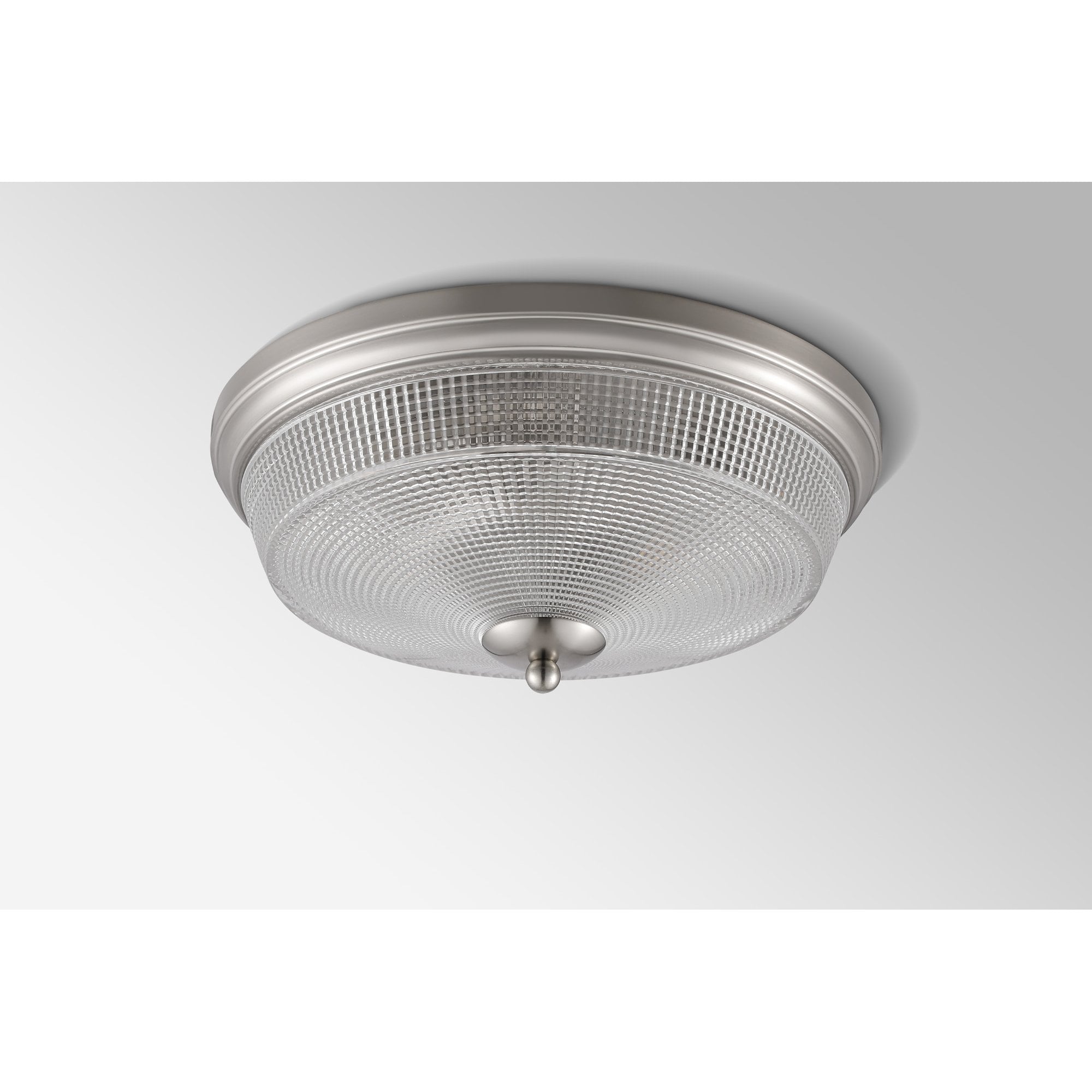 NL93809 Albay 2 Light Bathroom Flush Ceiling Light Satin Nickel