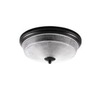 NL93819 Albay 2 Light Bathroom Flush Ceiling Light Satin Black