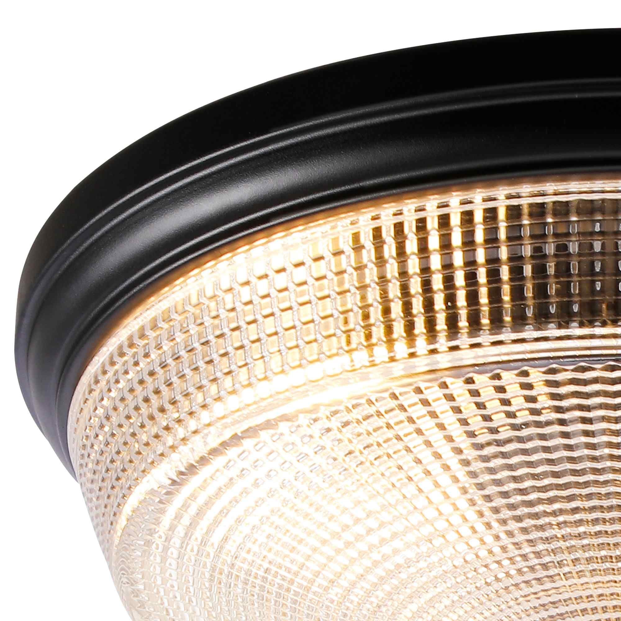 NL93819 Albay 2 Light Bathroom Flush Ceiling Light Satin Black