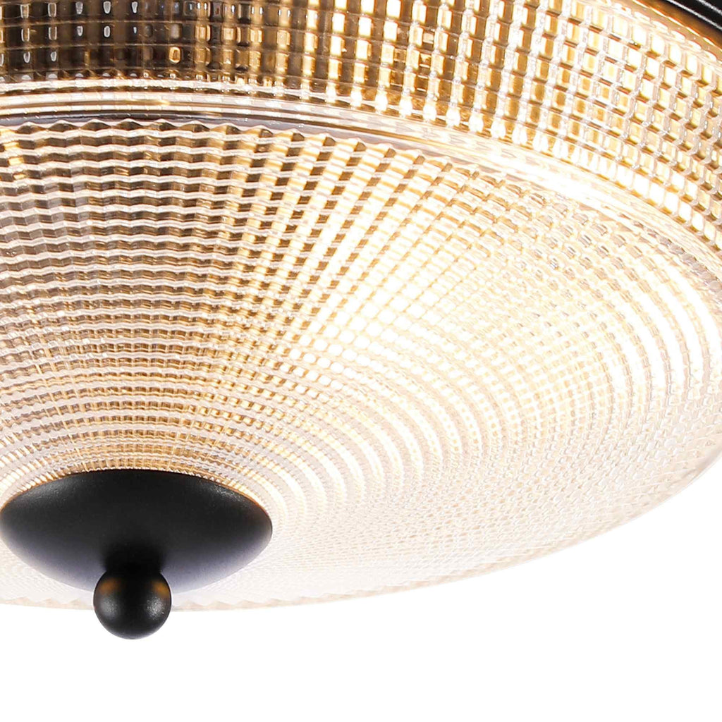NL93819 Albay 2 Light Bathroom Flush Ceiling Light Satin Black
