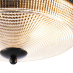 NL93819 Albay 2 Light Bathroom Flush Ceiling Light Satin Black