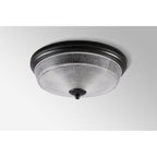 NL93819 Albay 2 Light Bathroom Flush Ceiling Light Satin Black