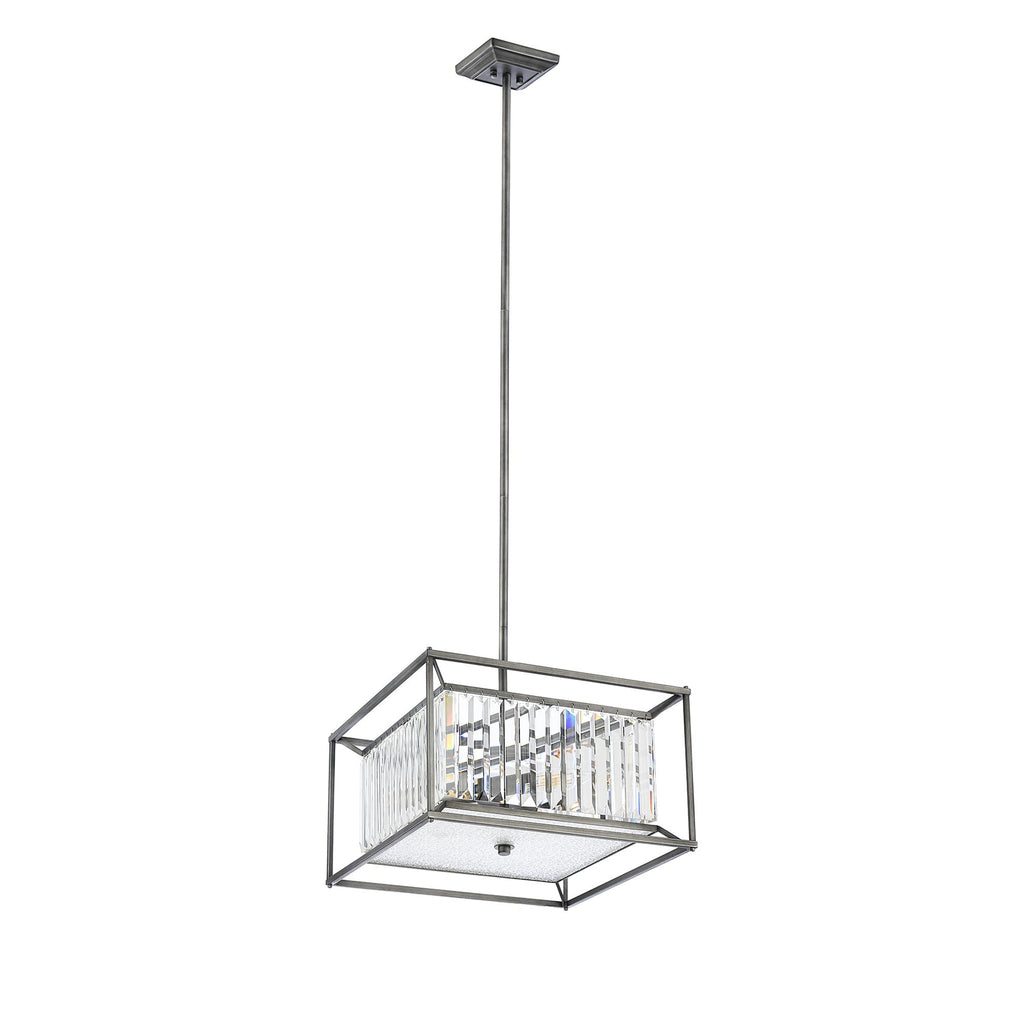 NL9966PE9 Alec 4 Light Pendant/Ceiling Light Pewter