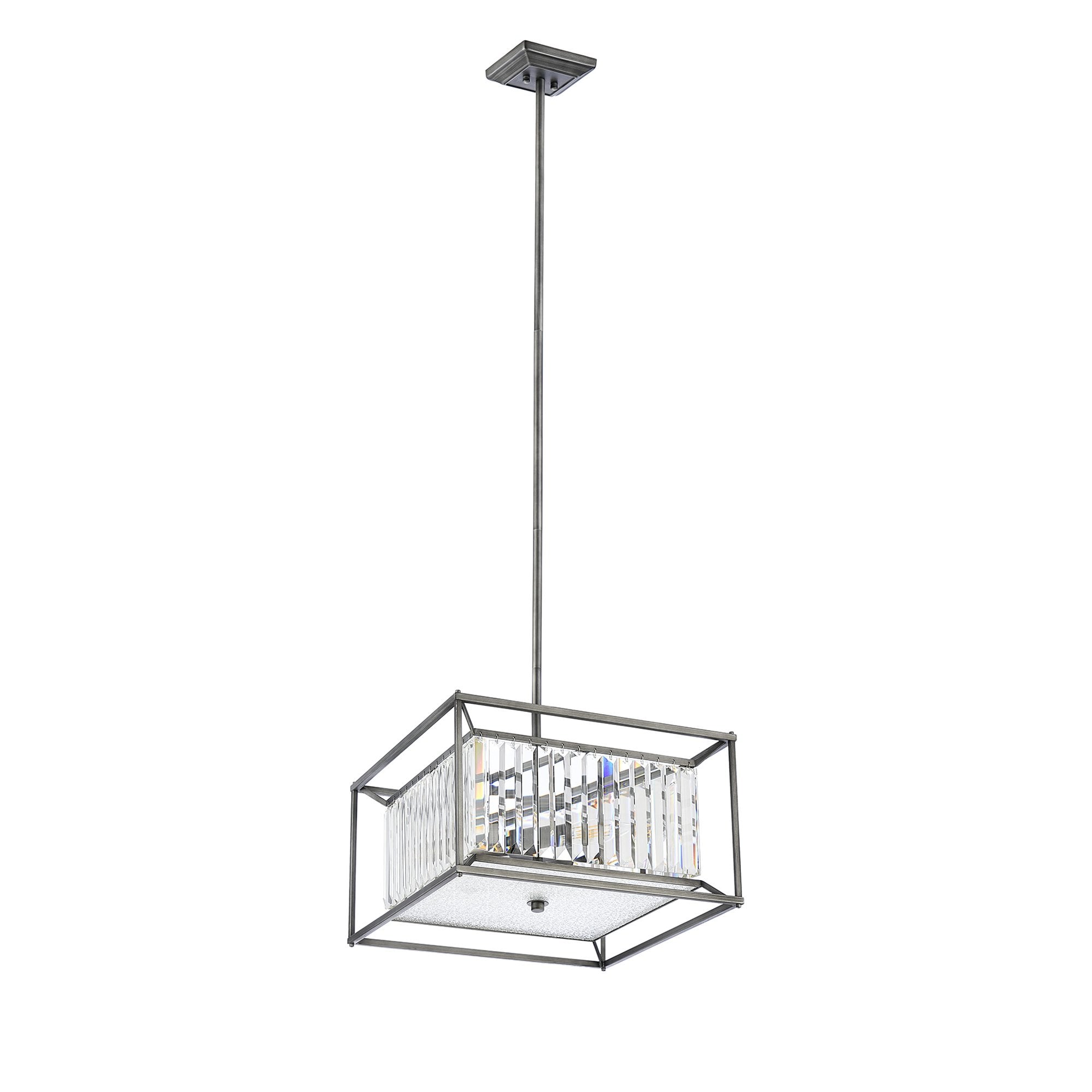NL9966PE9 Alec 4 Light Pendant/Ceiling Light Pewter