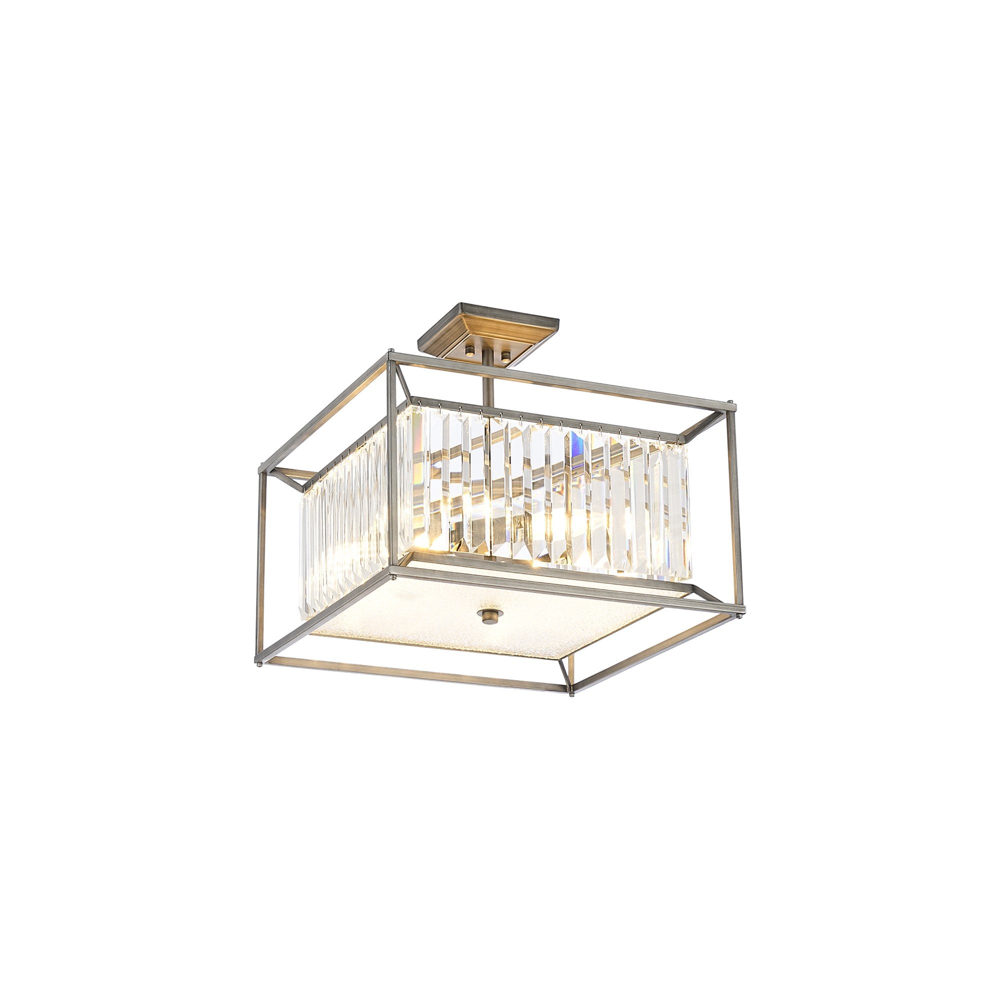NL9966PE9 Alec 4 Light Pendant/Ceiling Light Pewter