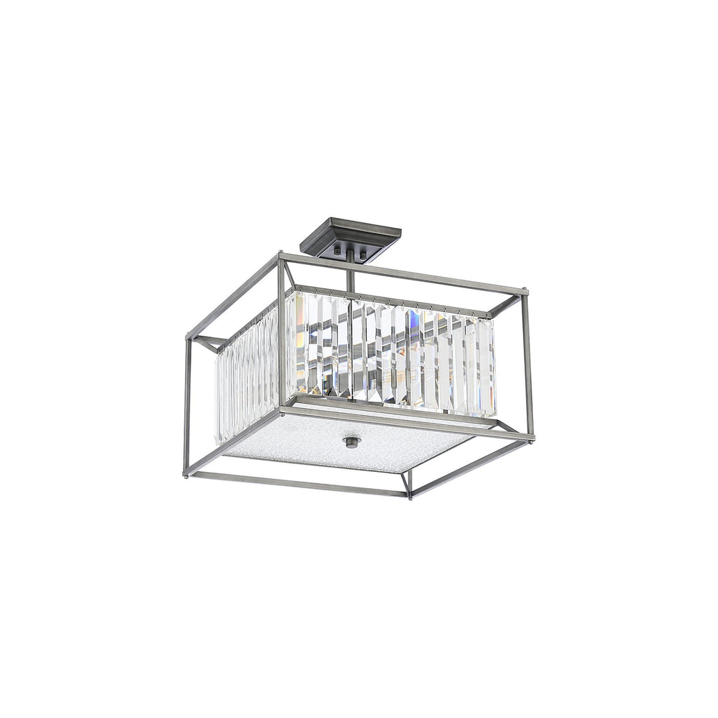 NL9966PE9 Alec 4 Light Pendant/Ceiling Light Pewter