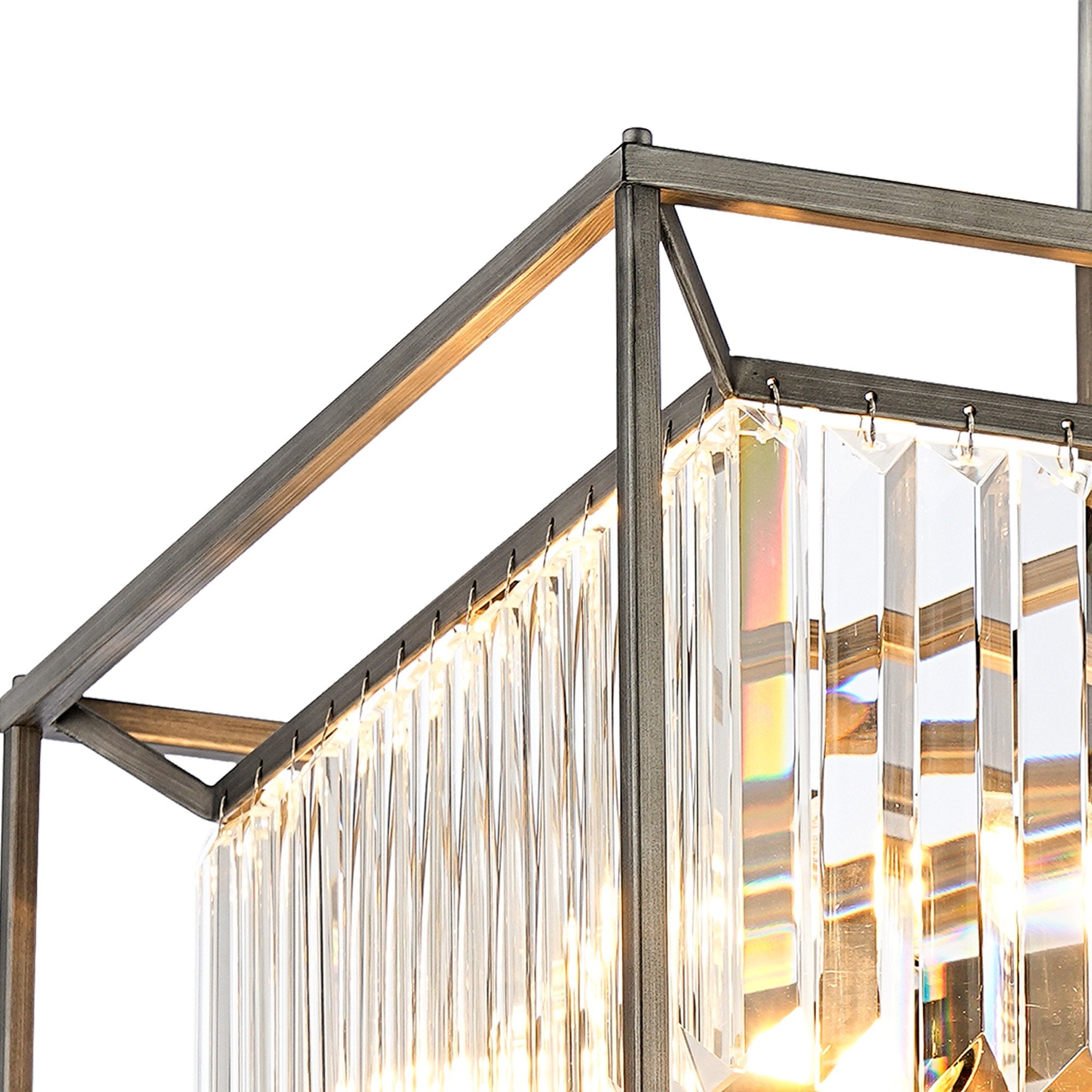 NL9966PE9 Alec 4 Light Pendant/Ceiling Light Pewter