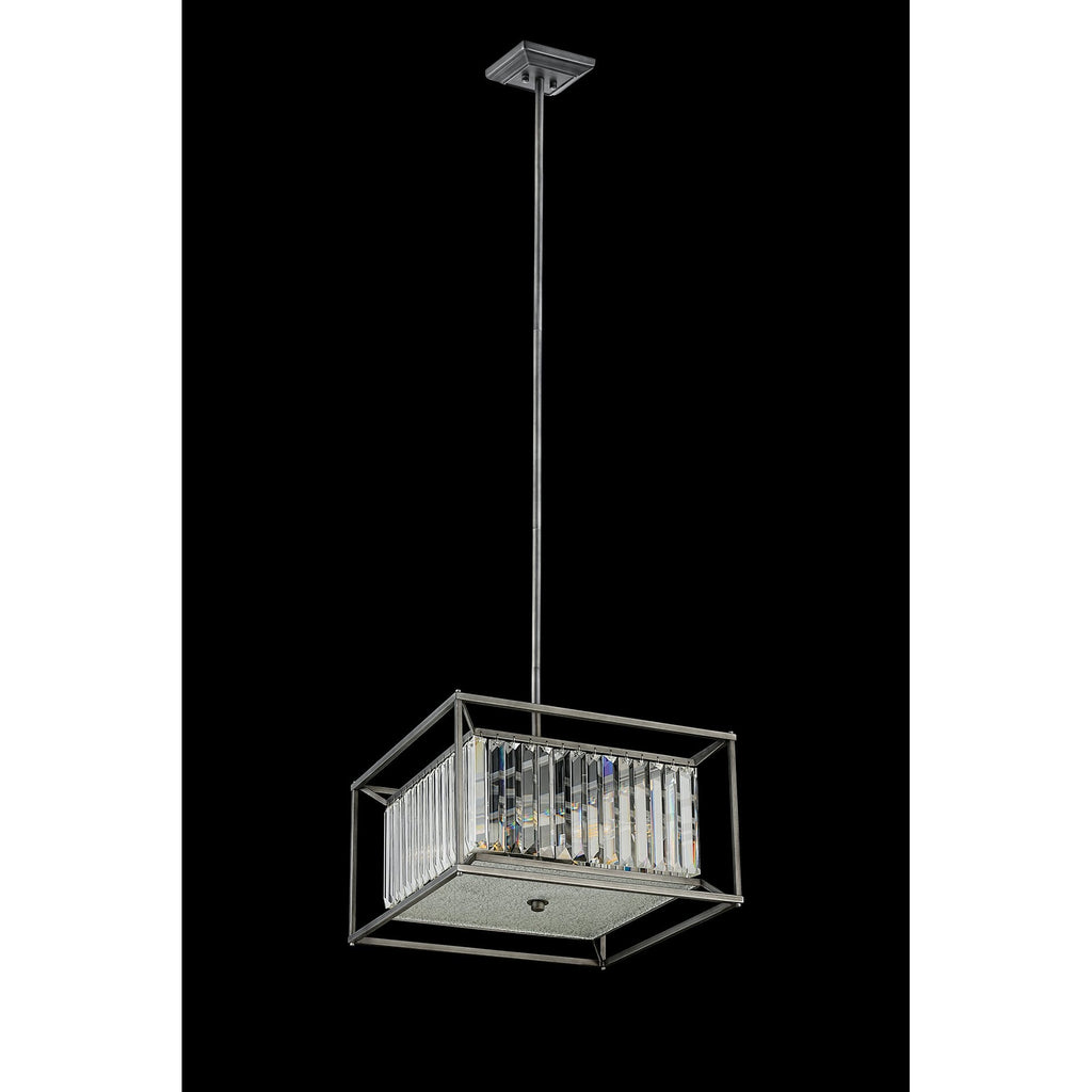 NL9966PE9 Alec 4 Light Pendant/Ceiling Light Pewter
