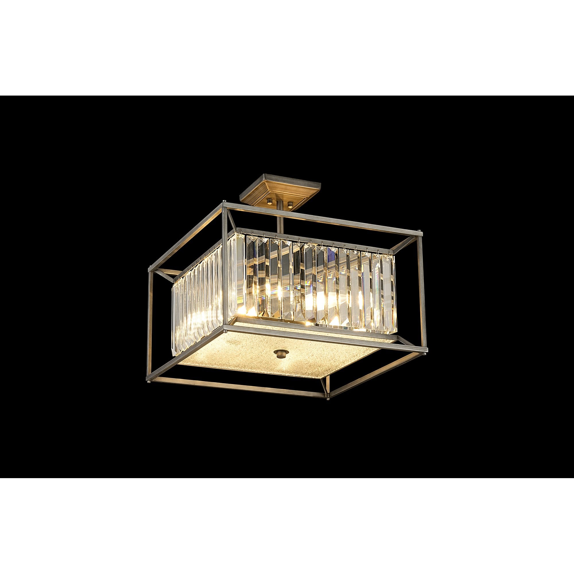 NL9966PE9 Alec 4 Light Pendant/Ceiling Light Pewter