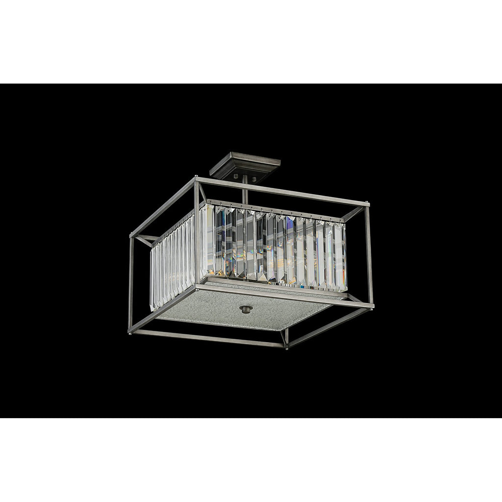NL9966PE9 Alec 4 Light Pendant/Ceiling Light Pewter