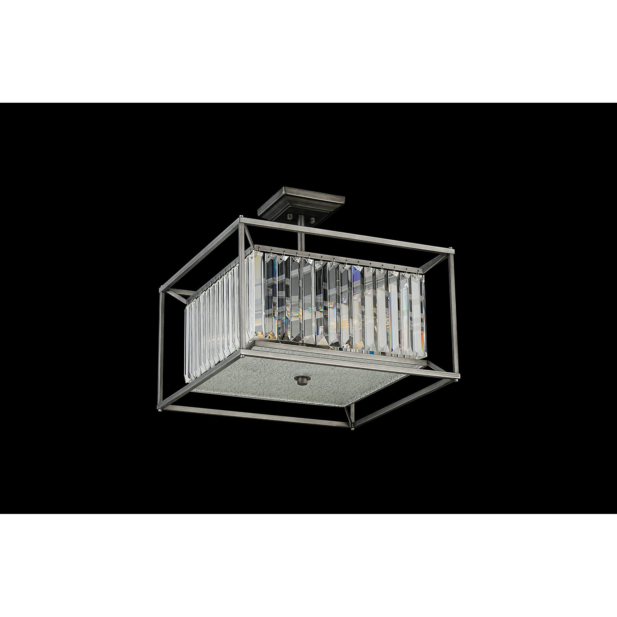NL9966PE9 Alec 4 Light Pendant/Ceiling Light Pewter