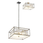 NL9967PE9 Alec 6 Light Pendant/Ceiling Light Pewter