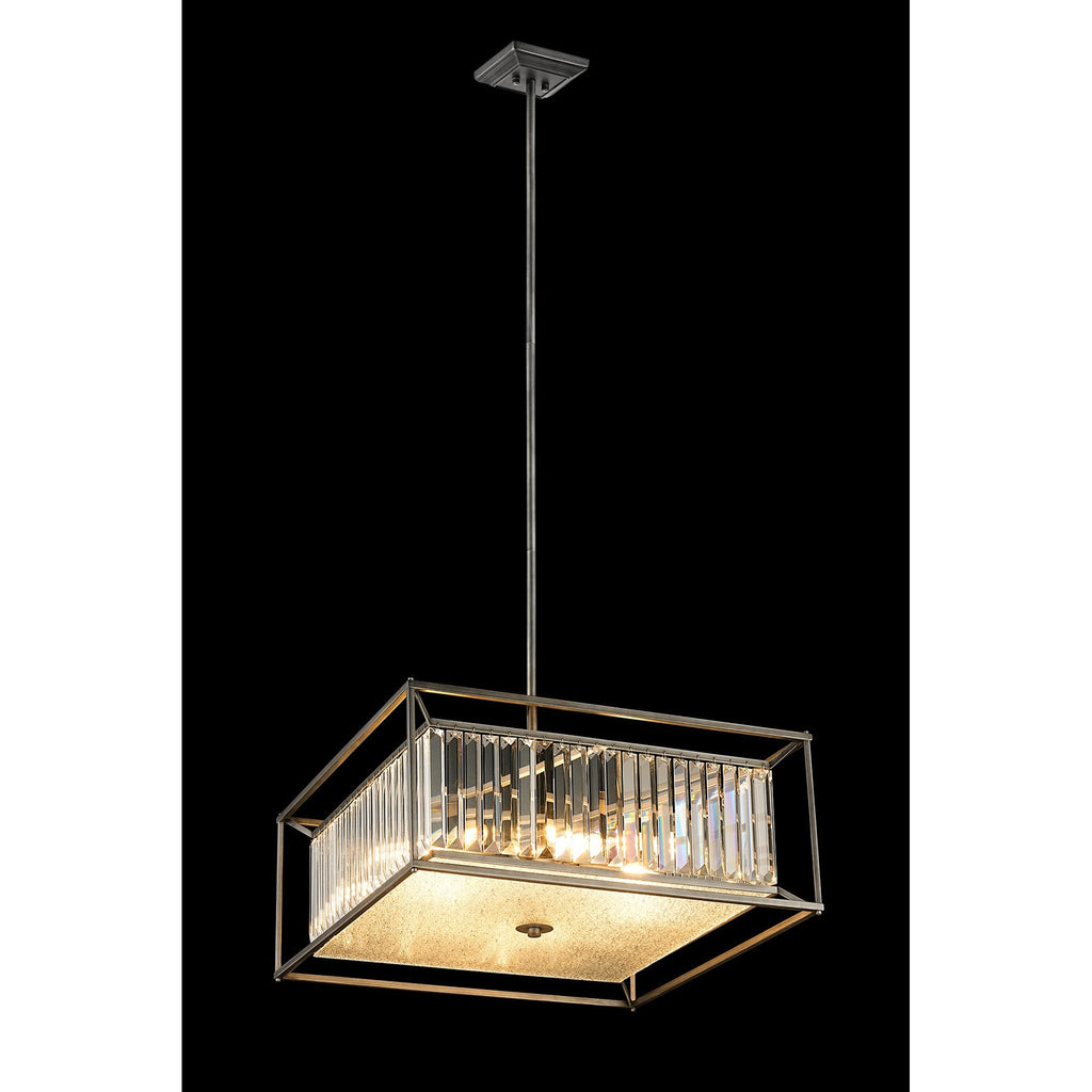 NL9967PE9 Alec 6 Light Pendant/Ceiling Light Pewter