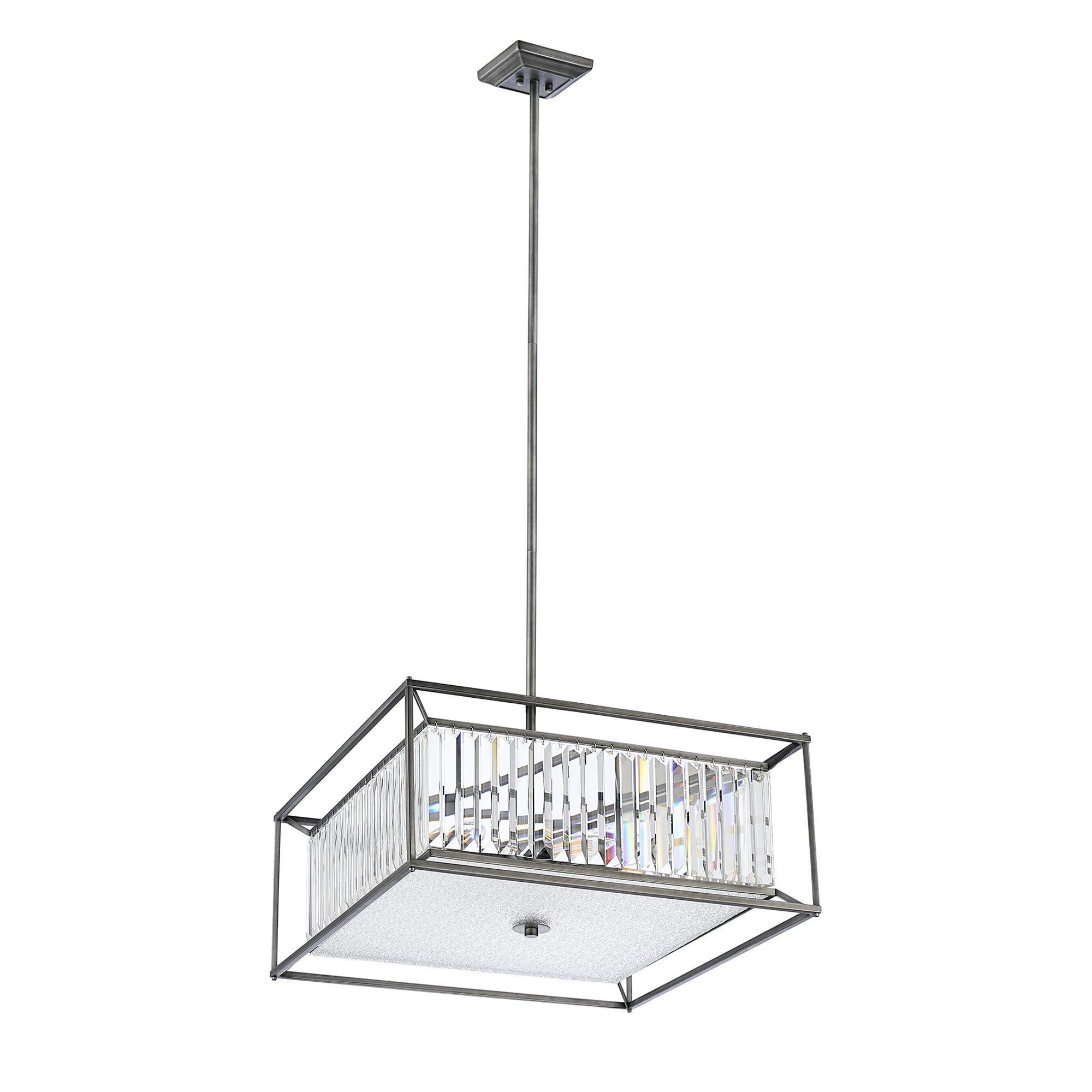 NL9967PE9 Alec 6 Light Pendant/Ceiling Light Pewter