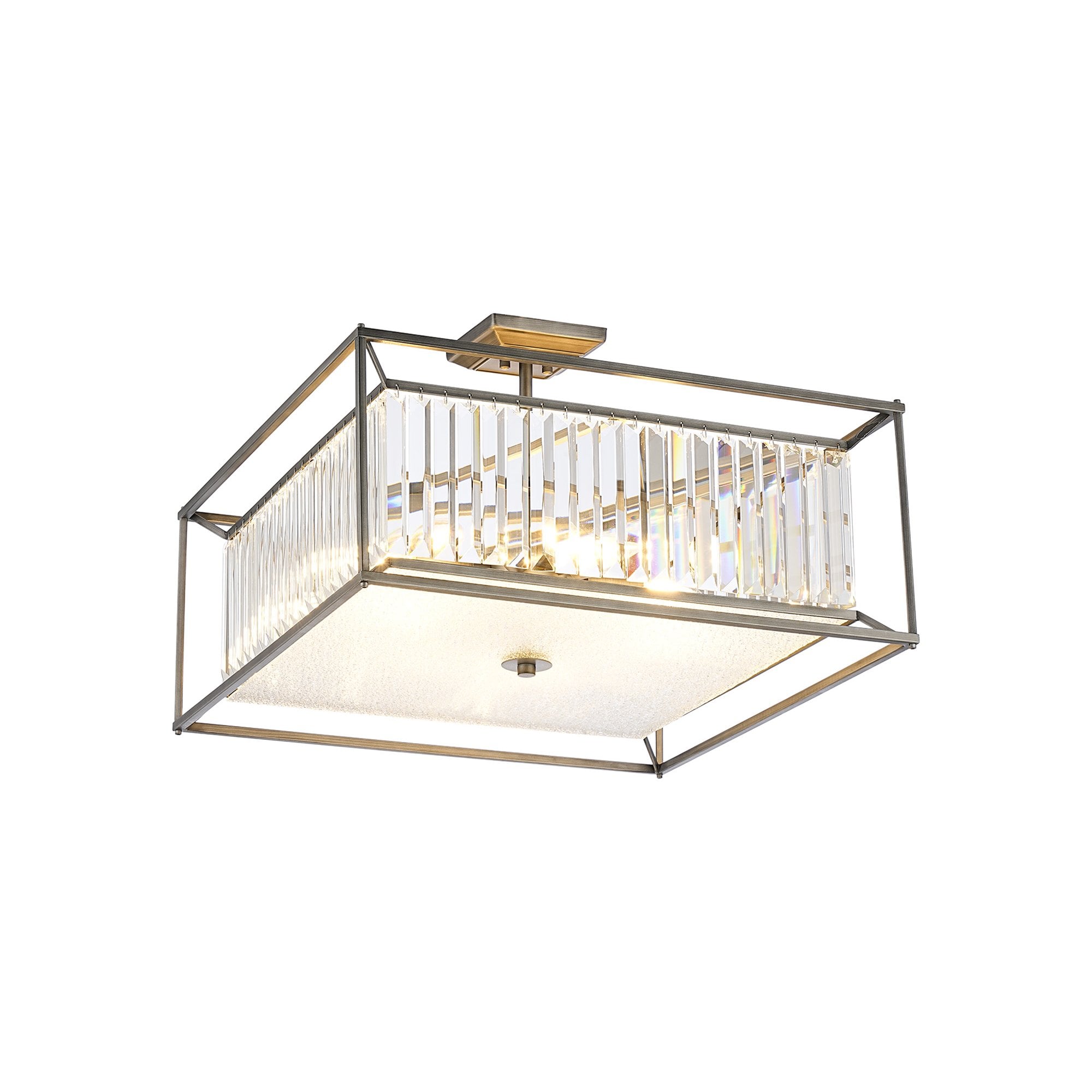 NL9967PE9 Alec 6 Light Pendant/Ceiling Light Pewter