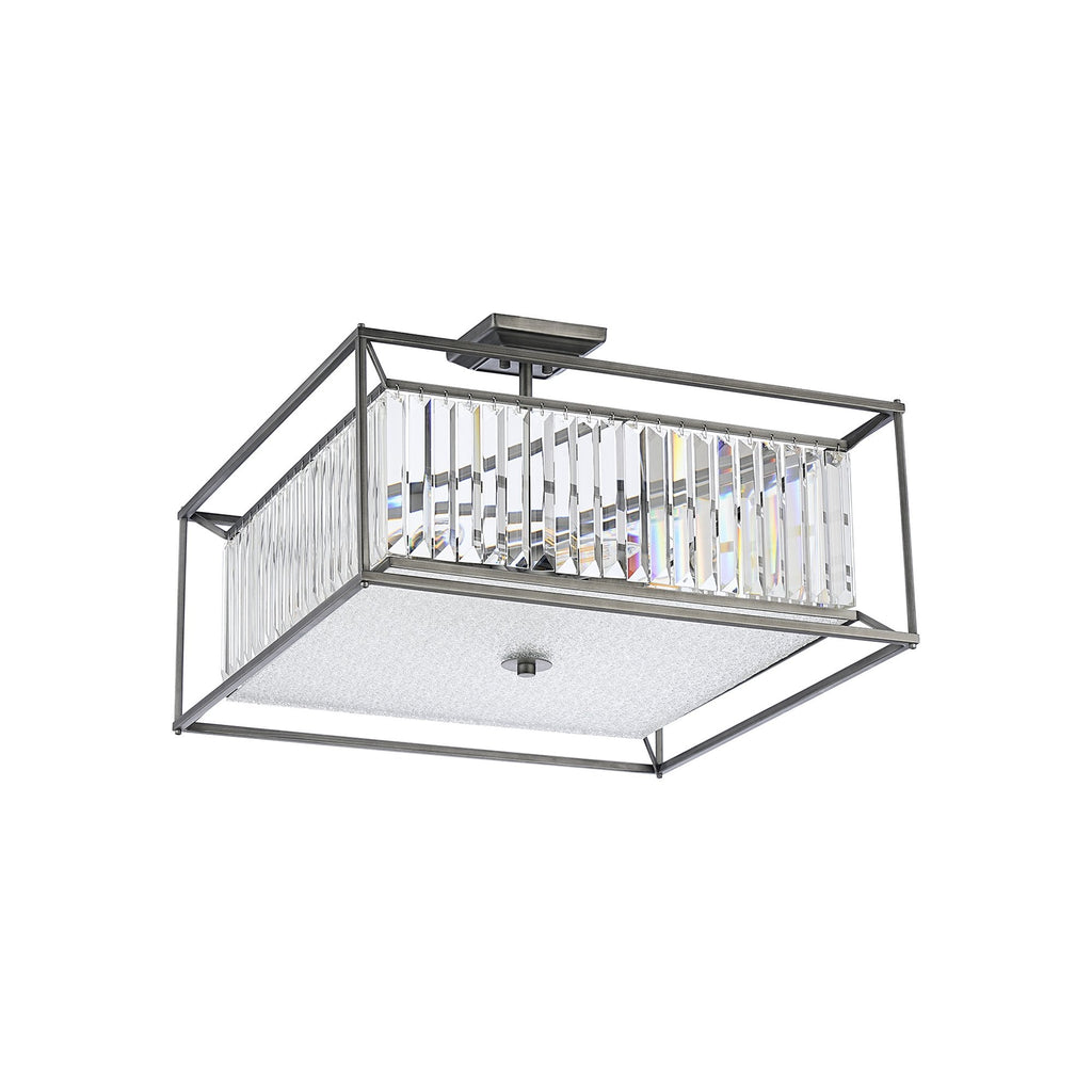 NL9967PE9 Alec 6 Light Pendant/Ceiling Light Pewter