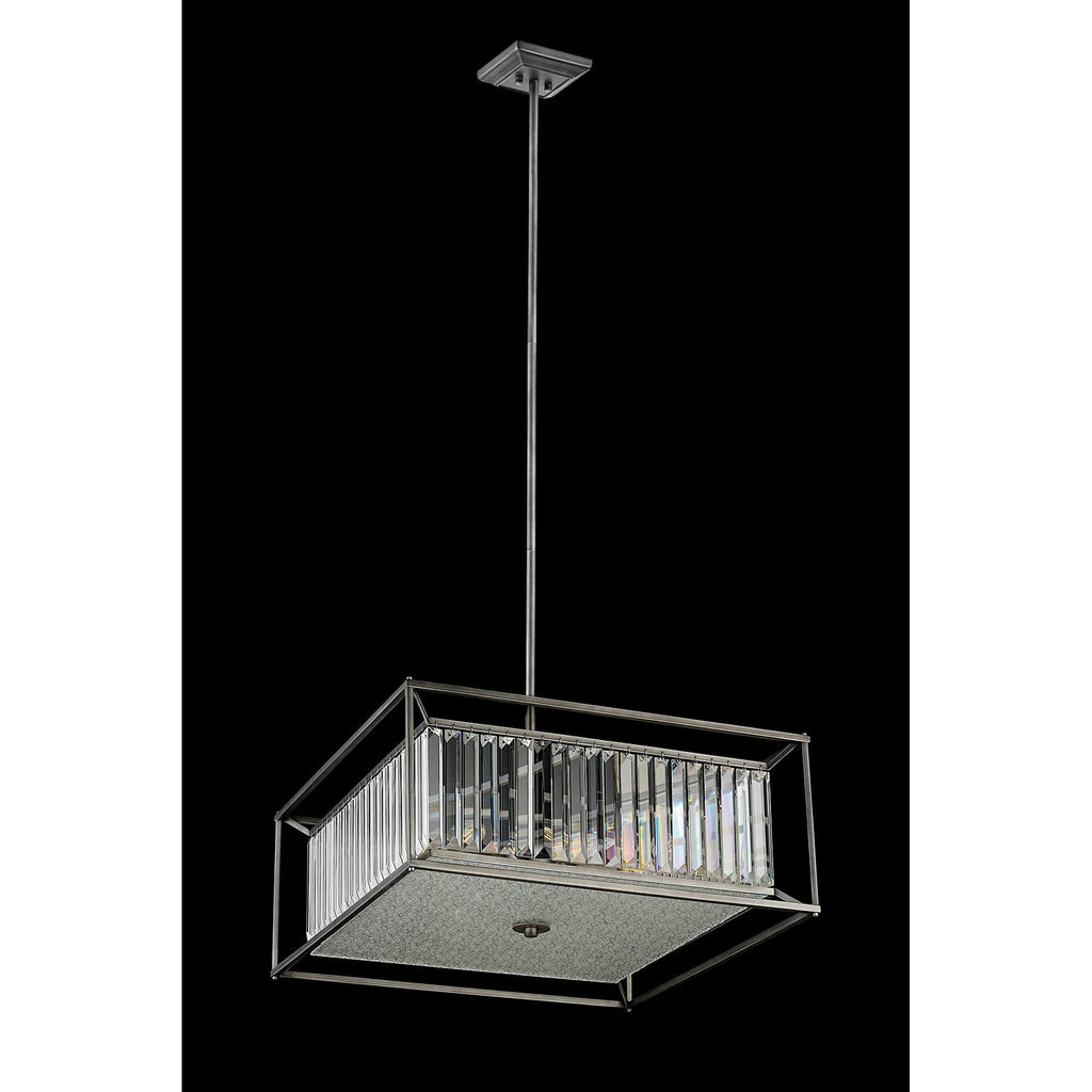 NL9967PE9 Alec 6 Light Pendant/Ceiling Light Pewter