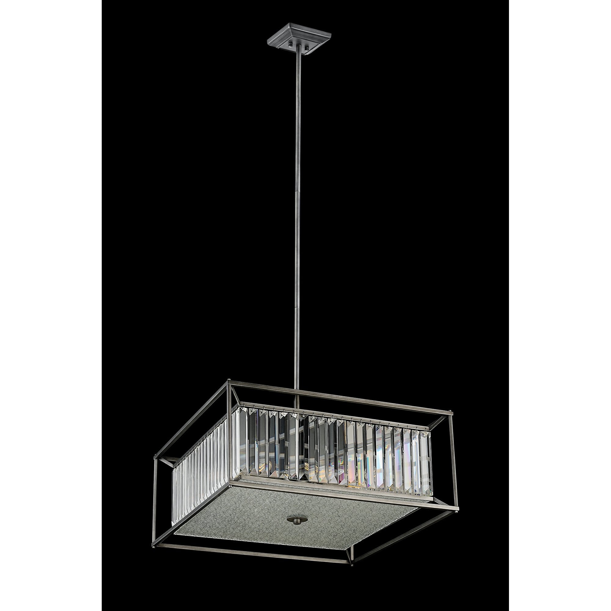NL9967PE9 Alec 6 Light Pendant/Ceiling Light Pewter