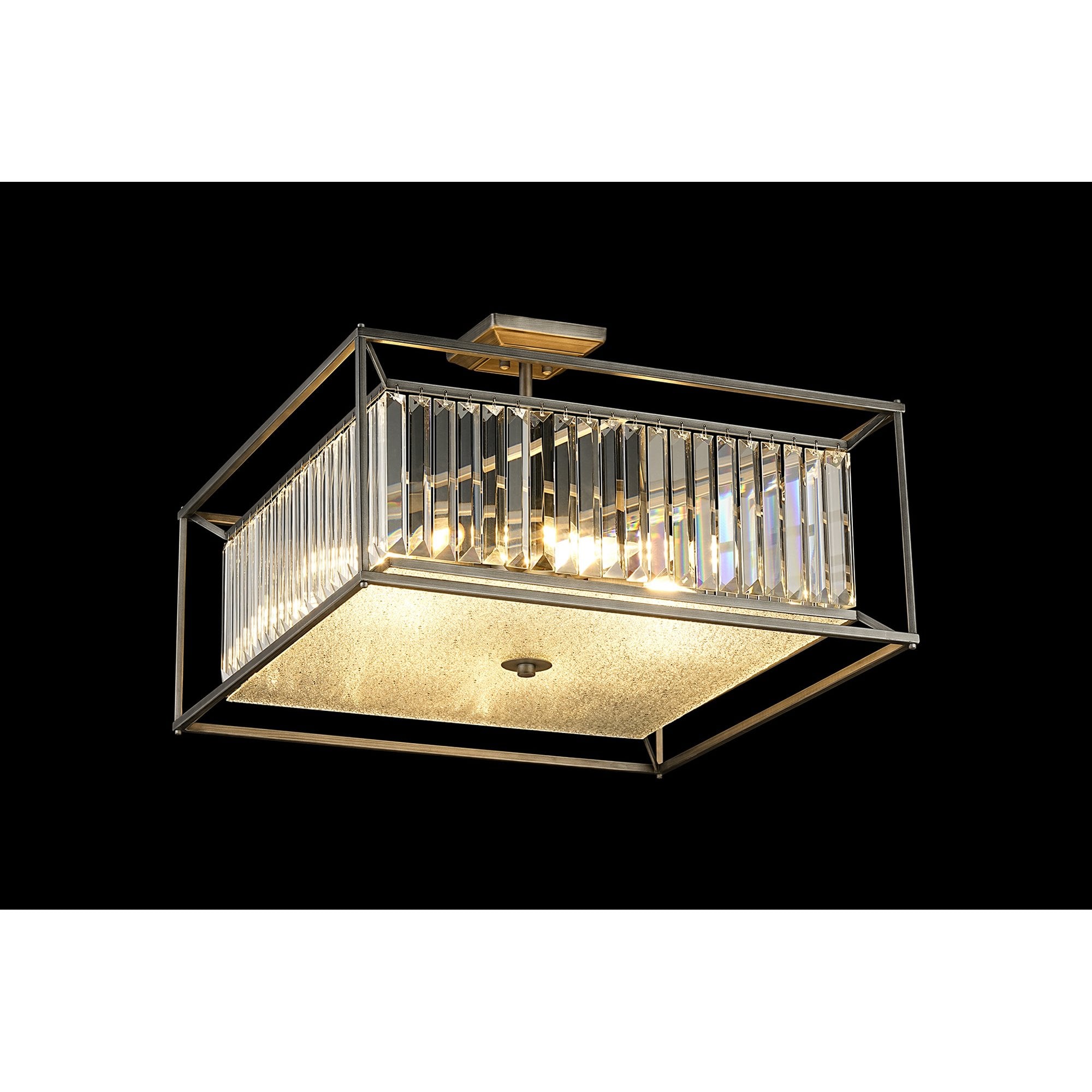 NL9967PE9 Alec 6 Light Pendant/Ceiling Light Pewter