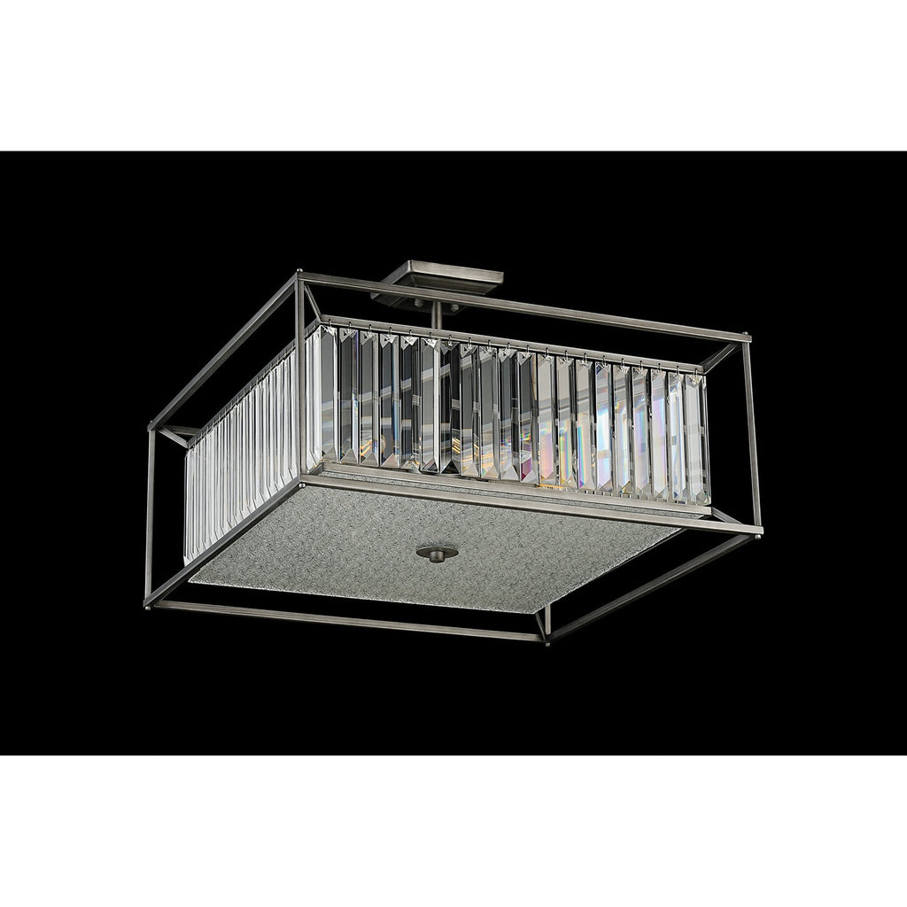 NL9967PE9 Alec 6 Light Pendant/Ceiling Light Pewter
