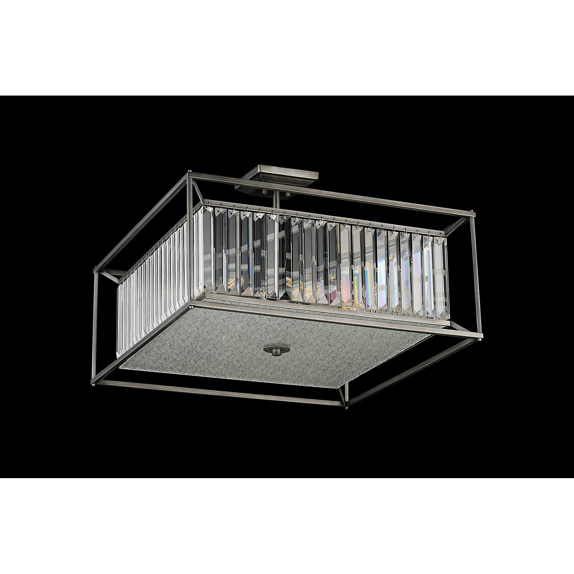 NL9967PE9 Alec 6 Light Pendant/Ceiling Light Pewter