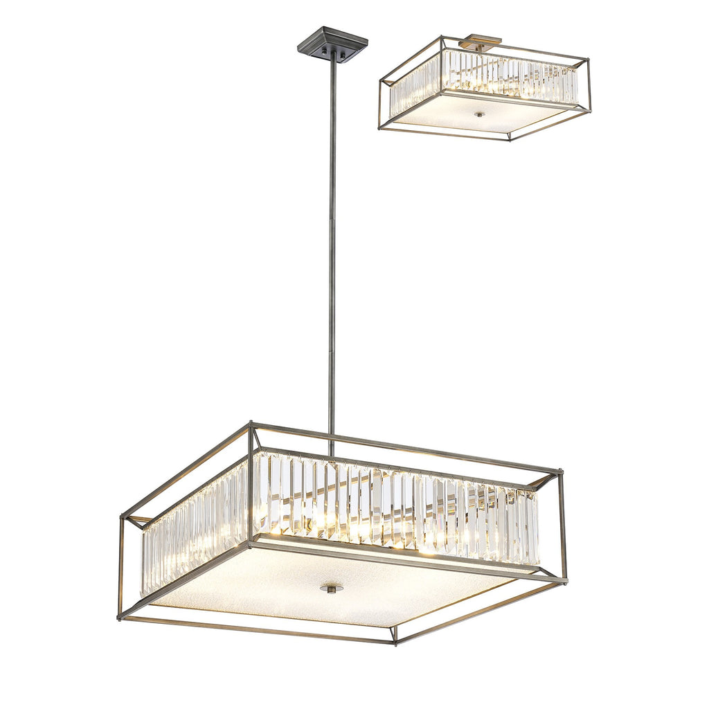 NL9968PE9 Alec 12 Light Pendant/Ceiling Light Pewter
