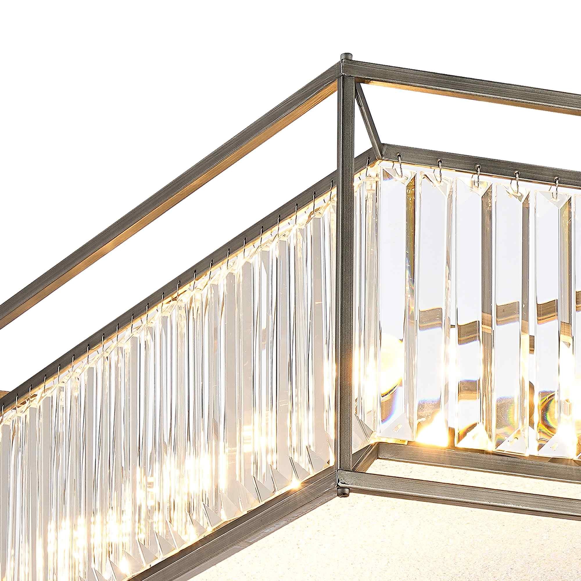 NL9968PE9 Alec 12 Light Pendant/Ceiling Light Pewter