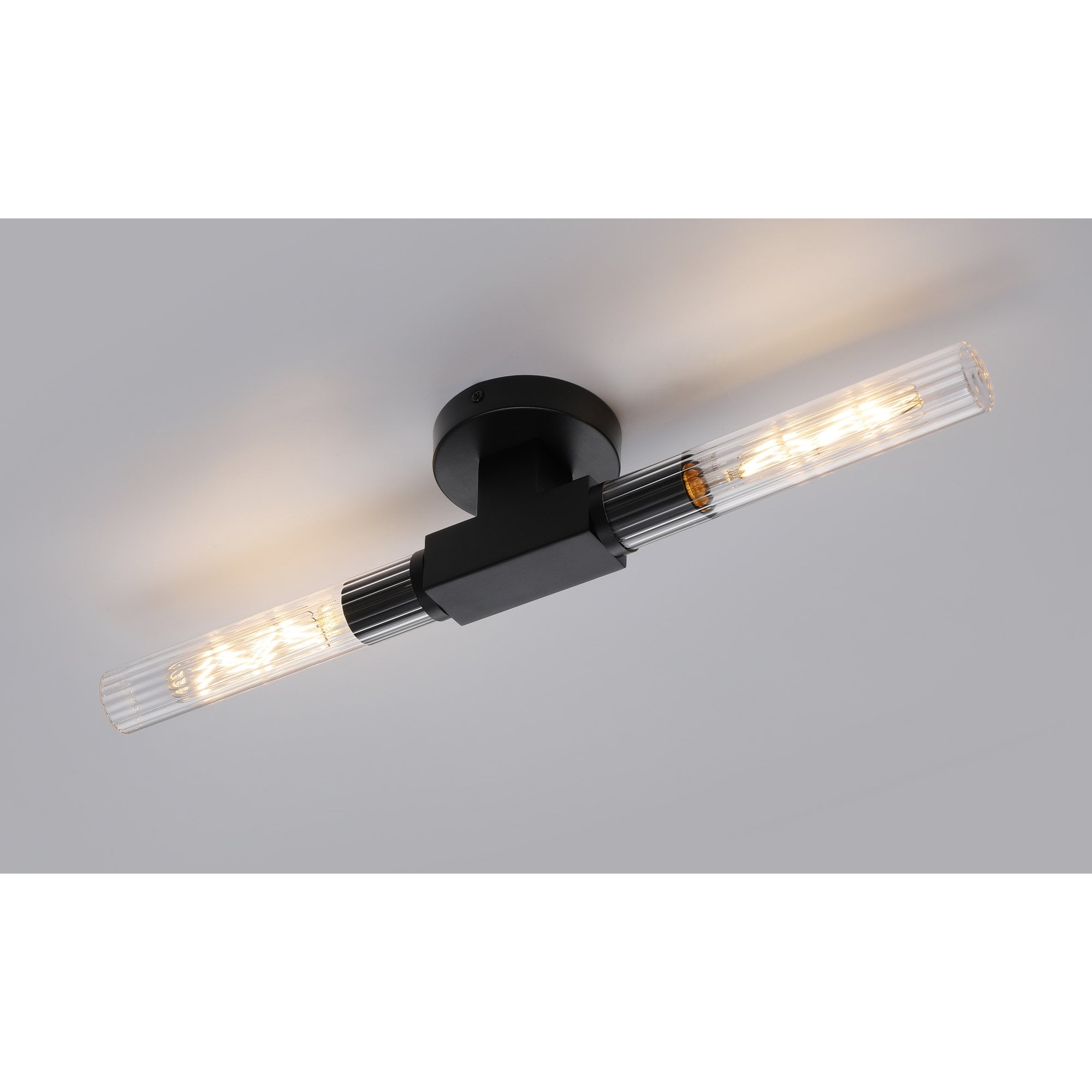 NL87009 Alissa 2 Light Bathroom Wall/Ceiling Light Satin Black