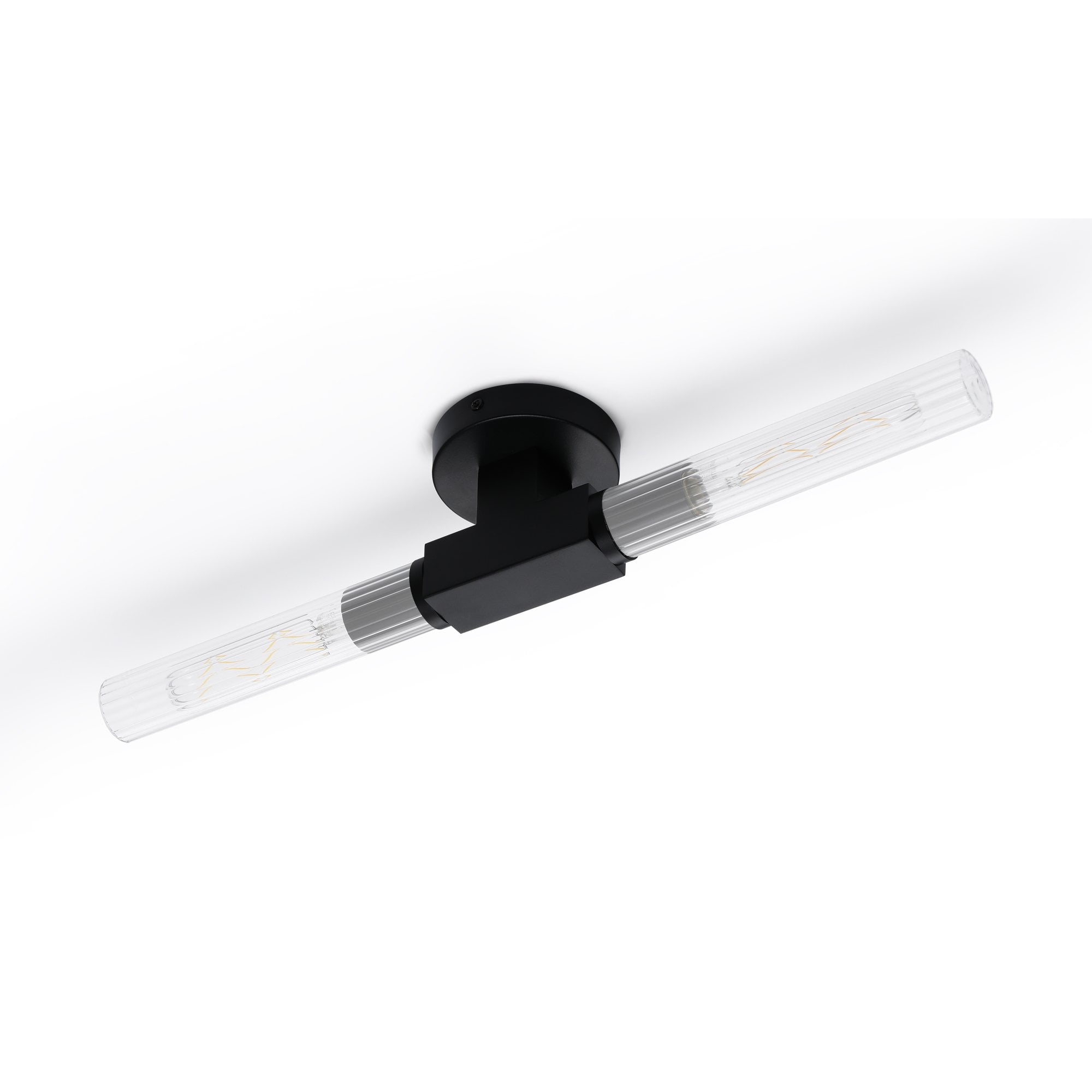 NL87009 Alissa 2 Light Bathroom Wall/Ceiling Light Satin Black