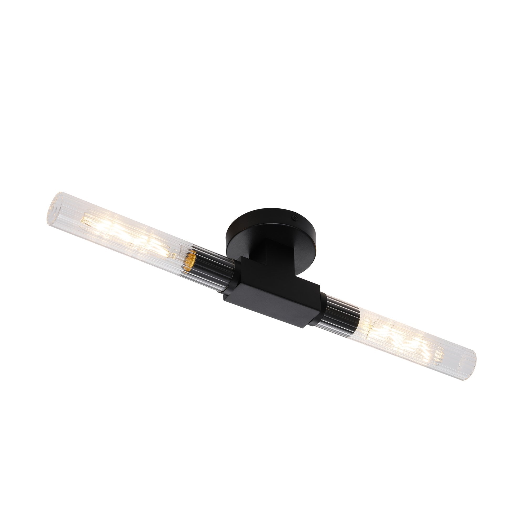 NL87009 Alissa 2 Light Bathroom Wall/Ceiling Light Satin Black