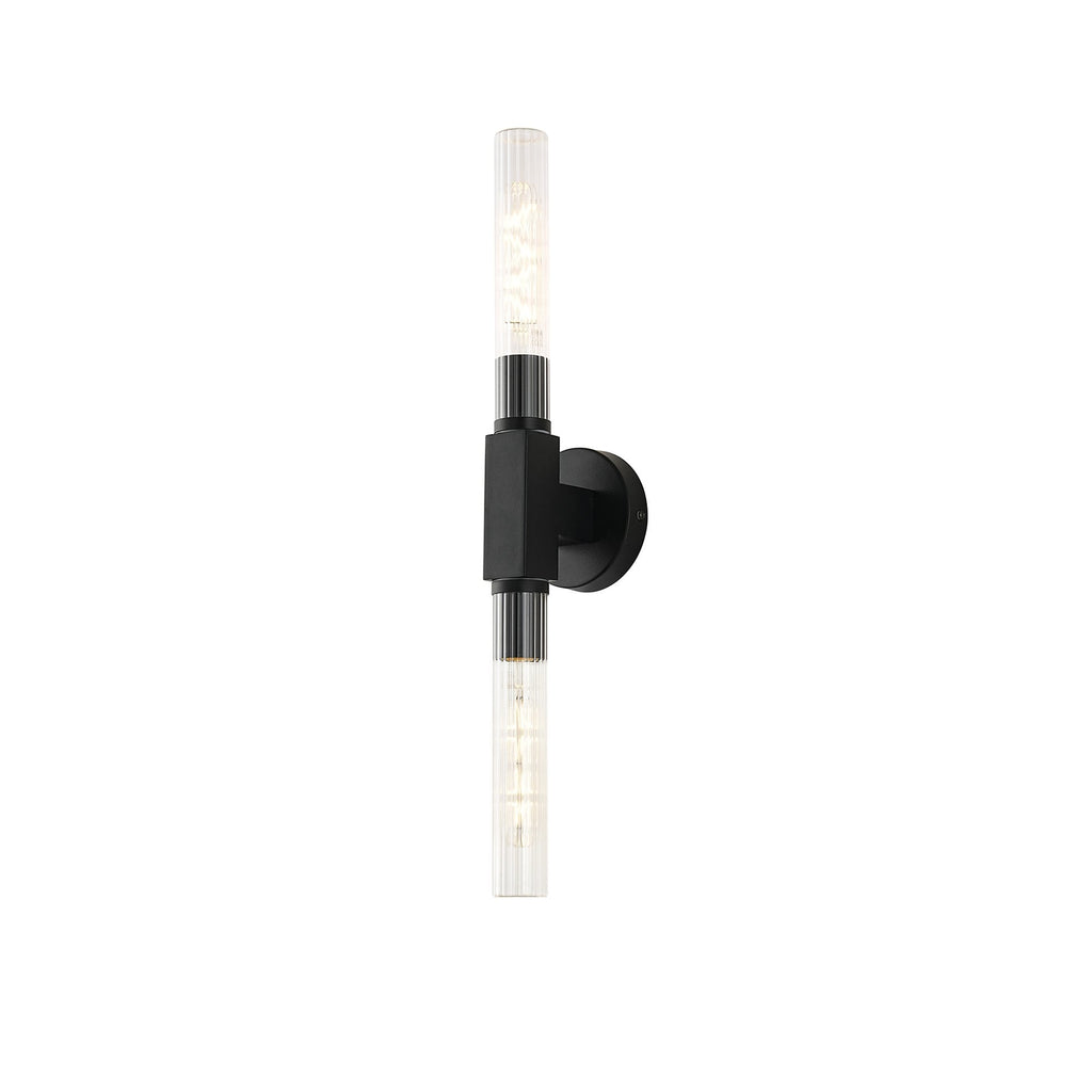 NL87009 Alissa 2 Light Bathroom Wall/Ceiling Light Satin Black