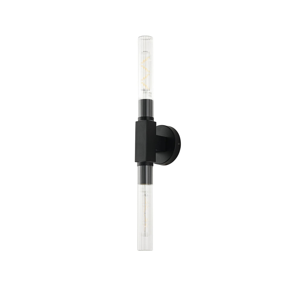 NL87009 Alissa 2 Light Bathroom Wall/Ceiling Light Satin Black