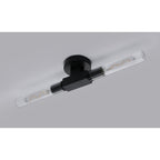 NL87009 Alissa 2 Light Bathroom Wall/Ceiling Light Satin Black