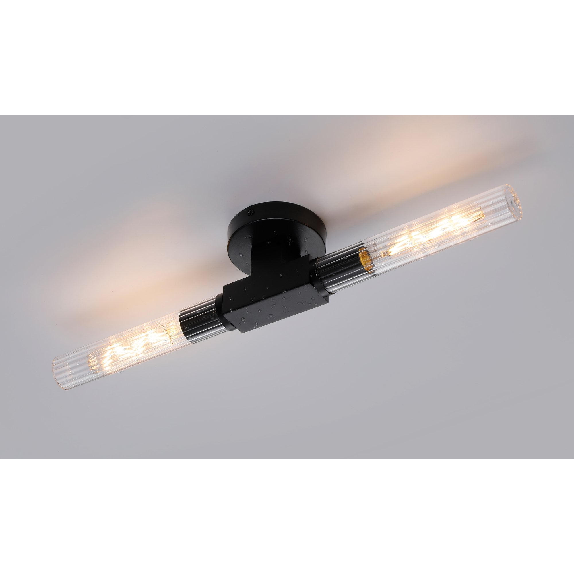 NL87009 Alissa 2 Light Bathroom Wall/Ceiling Light Satin Black