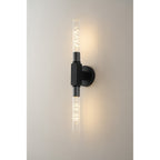 NL87009 Alissa 2 Light Bathroom Wall/Ceiling Light Satin Black