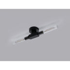 NL87009 Alissa 2 Light Bathroom Wall/Ceiling Light Satin Black