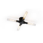 NL87019 Alissa 4 Light Bathroom Ceiling Light Satin Black