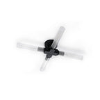 NL87019 Alissa 4 Light Bathroom Ceiling Light Satin Black