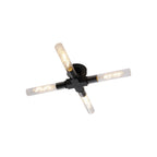 NL87019 Alissa 4 Light Bathroom Ceiling Light Satin Black