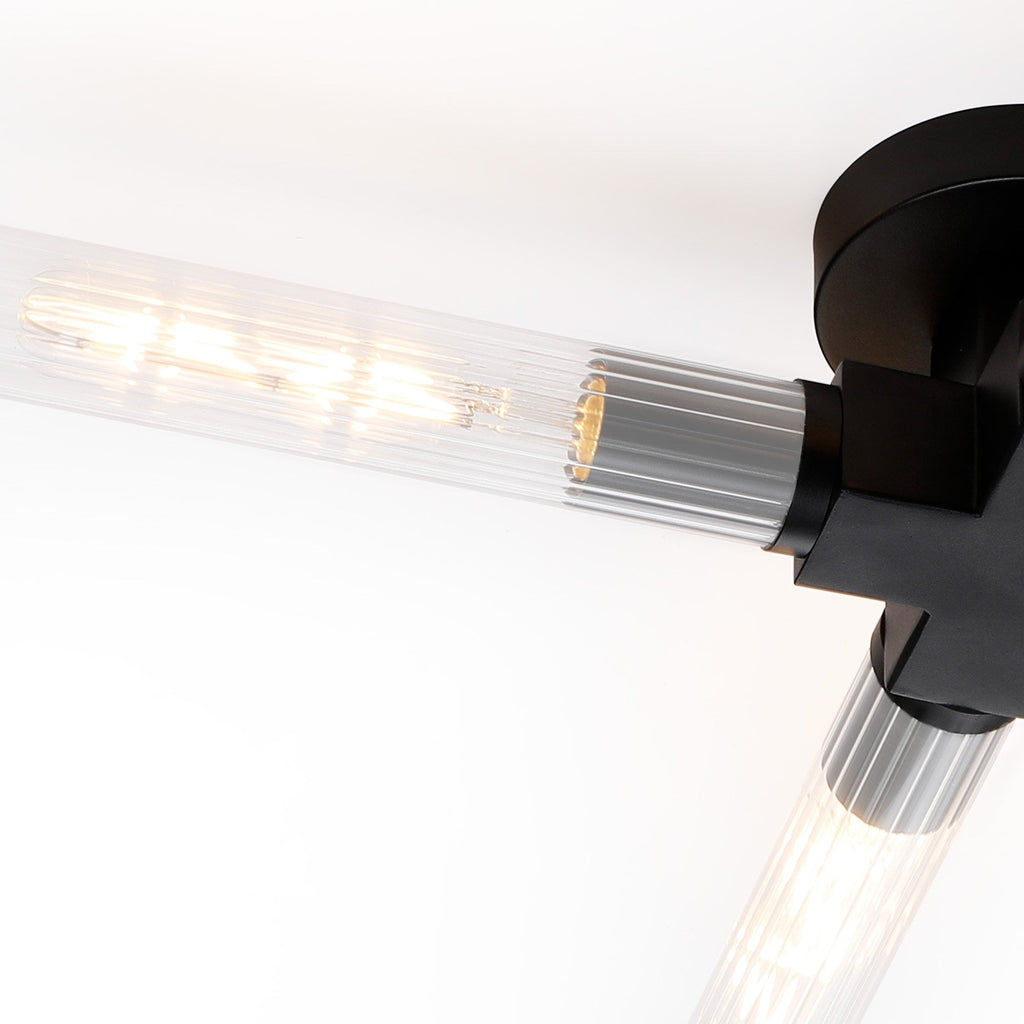 NL87019 Alissa 4 Light Bathroom Ceiling Light Satin Black