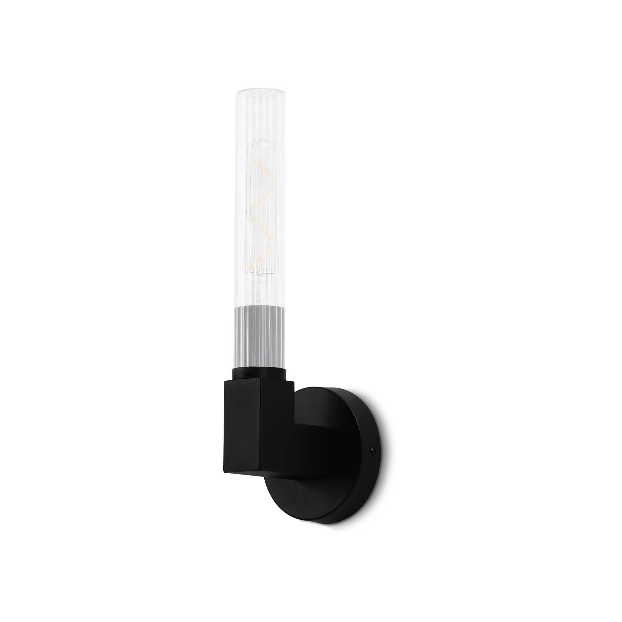 NL87029 Alissa 1 Light Bathroom Wall Light Satin Black