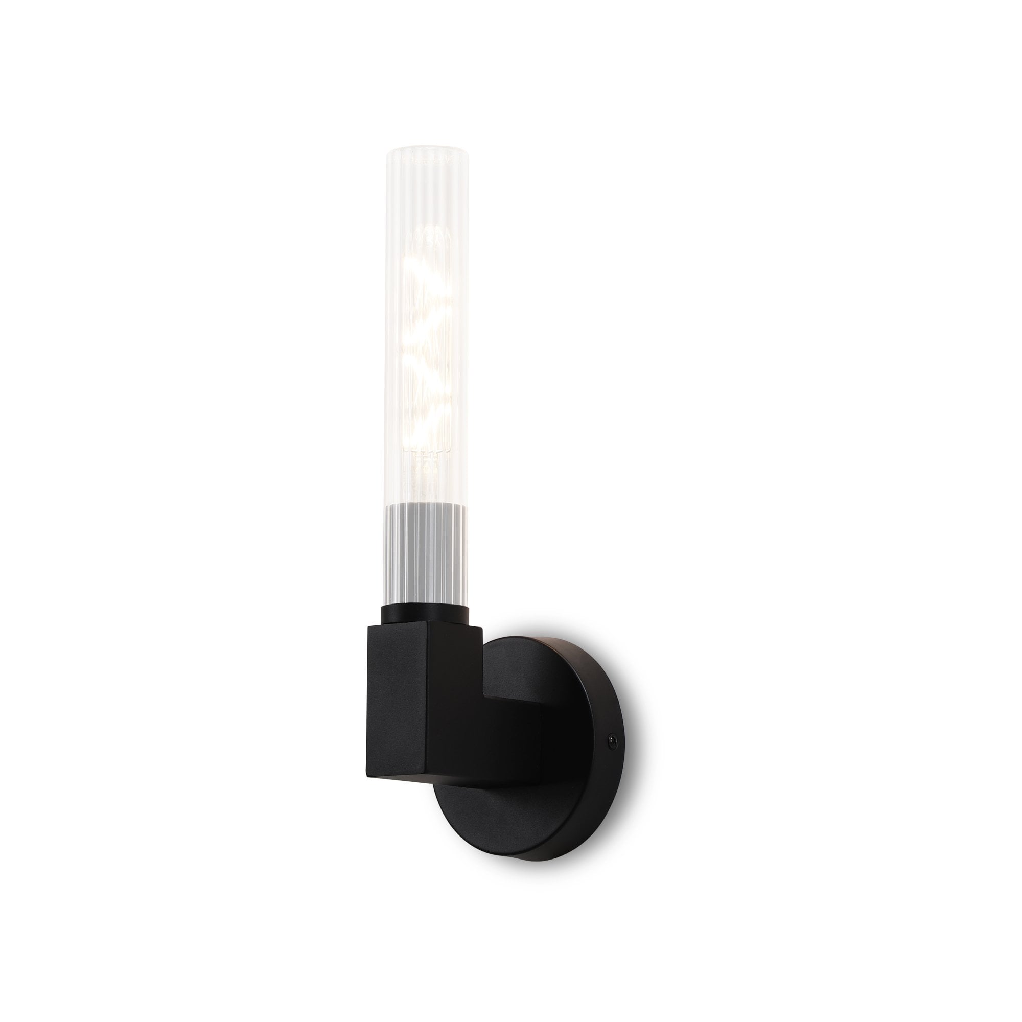 NL87029 Alissa 1 Light Bathroom Wall Light Satin Black