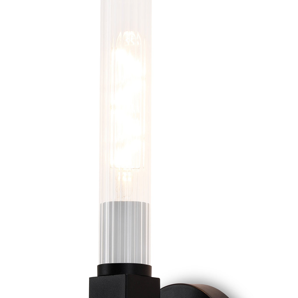NL87029 Alissa 1 Light Bathroom Wall Light Satin Black